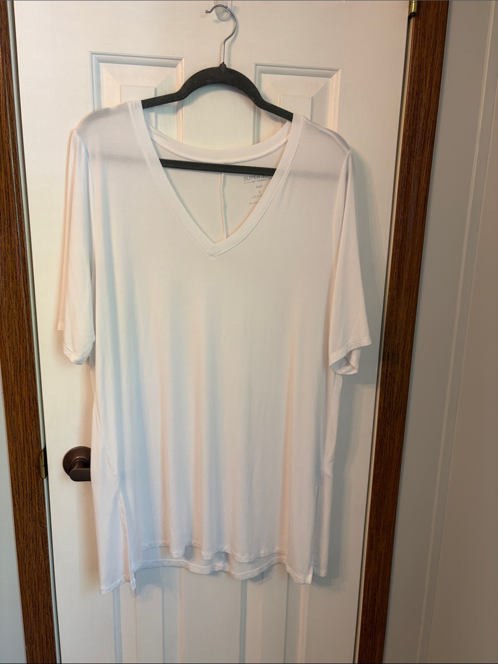 torrid White V-Neck Knit Top
